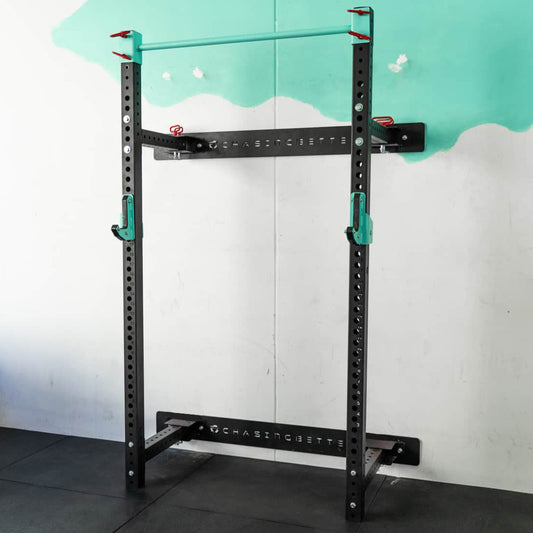ChasingBetter Folding Rack - w/ J-Hooks & Spotter Arms