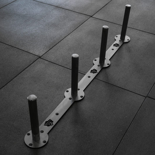 Wall Mounted Bumper Plate Holder - 4 Pin