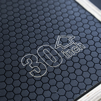 Wooden Plyo Box Black Hex Grip 20" 24" 30"